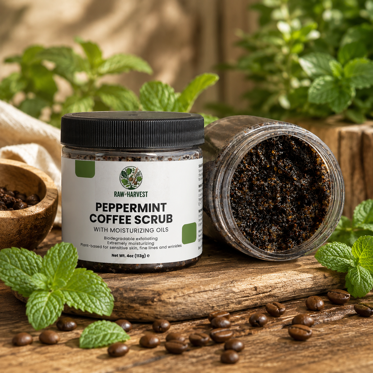 Peppermint Coffee Scrub